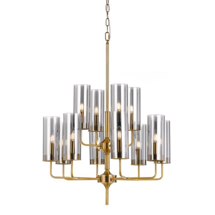 DECARO 12 Pendant Light - Gold/Smoke