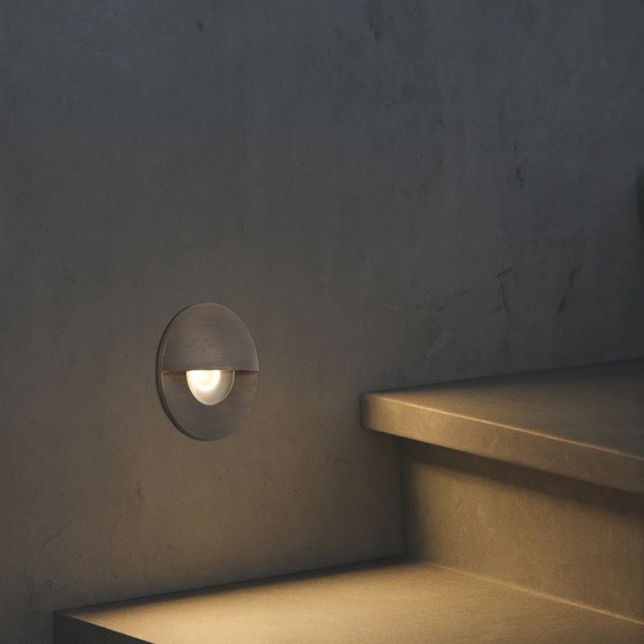 Halon Brass Step Light - Antique Brass