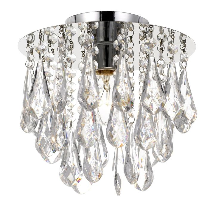 LARA Batten Fix Ceiling Light - Chrome