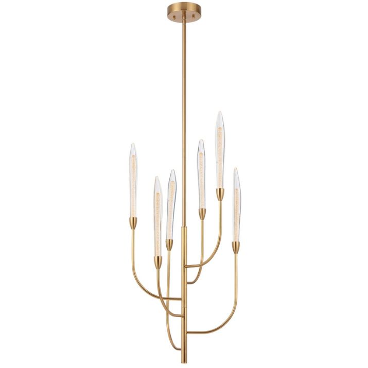 ARCHER 6 LED Pendant Light - Antique Gold
