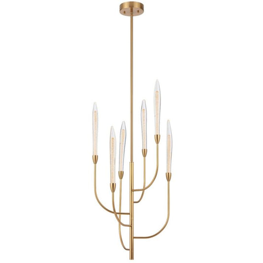 ARCHER 6 LED Pendant Light - Antique Gold