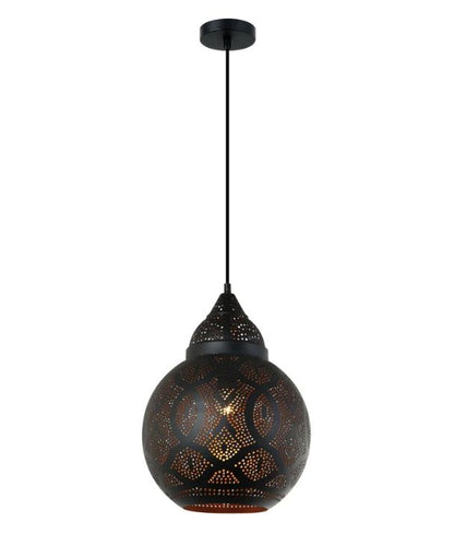 MARRAKESH: Bohemian Interior Bell Shape Pendant Lights - Black