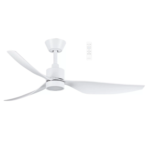 Genoa DC 50″ Matt White Smart Ceiling Fan With WIFI Remote Control + LED light