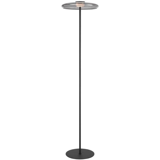 Amity LED Floor Lamp - Black / Smoke