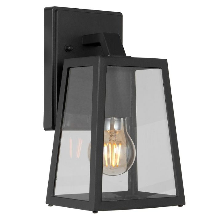 COSCA Exterior Wall Light Small - Black/Smoke