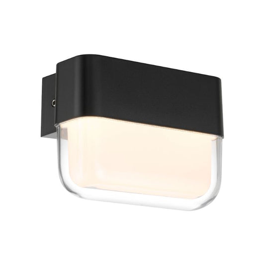 FADRO 10CM Exterior LED Wall Light - Black