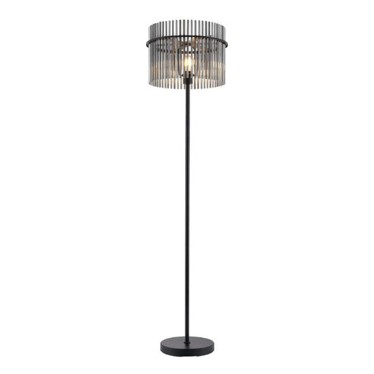 QUILO Floor Lamp – Black/Smoke