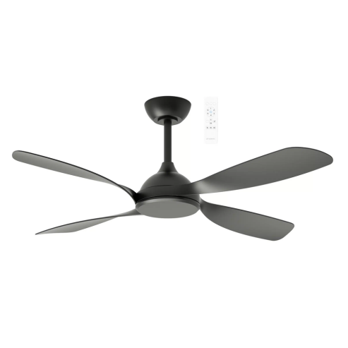 Hampton DC 52″ Black Matt Smart Ceiling Fan With WIFI Remote Control