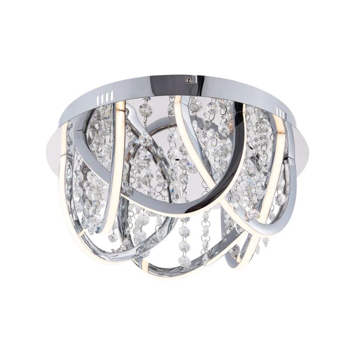 LUXIA 38CM Pendant Light Round - Chrome
