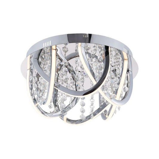 LUXIA 38CM Pendant Light Round - Chrome