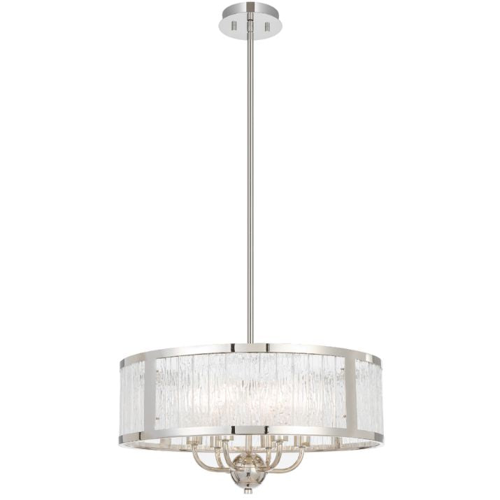 NOREL 6 Pendant Light - Nickel / Clear
