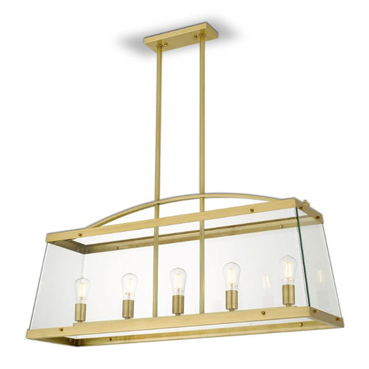 COLAIR 5 Pendant Light Solid Brass