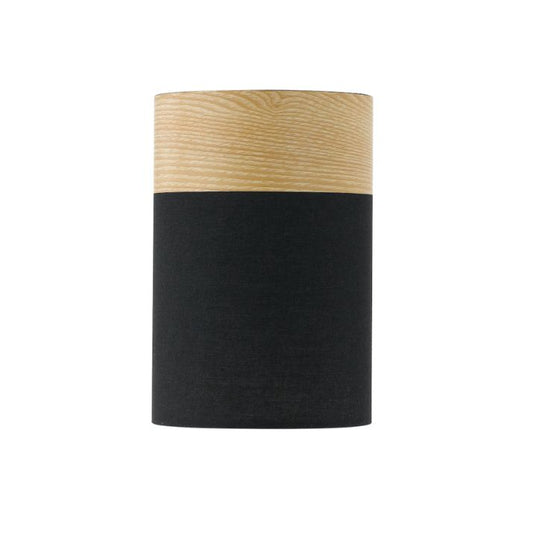 AKIRA Batten Fix Ceiling Light - Black / Oak