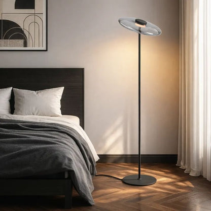 Amity LED Floor Lamp - Black / Smoke