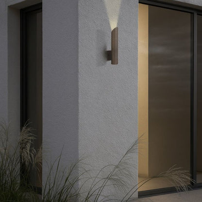 Penros Single Exterior Wall Light - Antique Brass