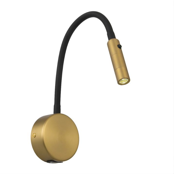 SOLIO LED Wall Light - Antique Brass