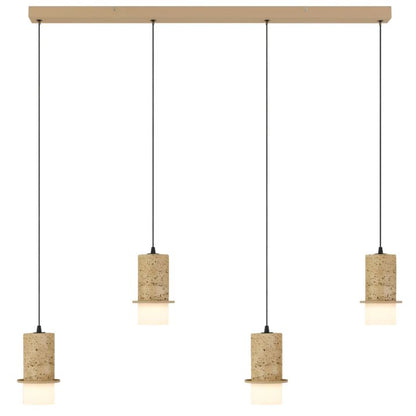Kolisa 4 Light Bar Pendant - Travertino