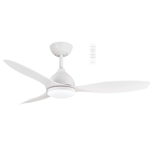 Elite DC 48″ Matt White Smart Ceiling Fan With WIFI Remote Control + LED light