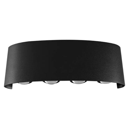 Calibo Bold 8W Multi-Beam Exterior Up/Down LED Wall Light - Black