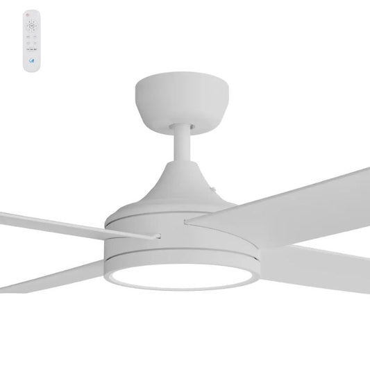 Calibo Breeze Silent Pro 52" DC Ceiling Fan with 3CCT LED and Remote Control - White