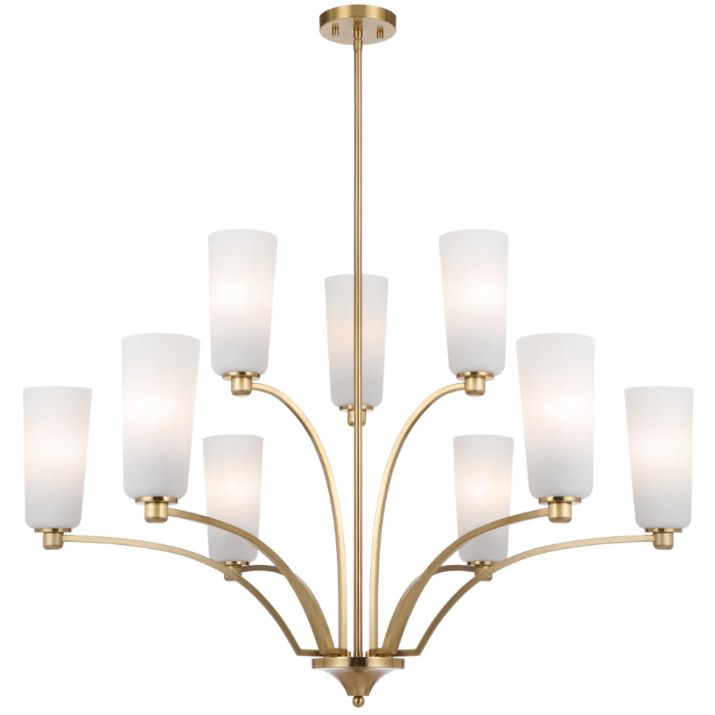 Brevan 9 Light Pendant - Antique Gold
