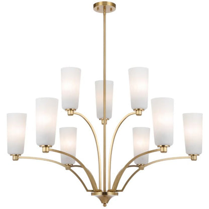 Brevan 9 Light Pendant - Antique Gold