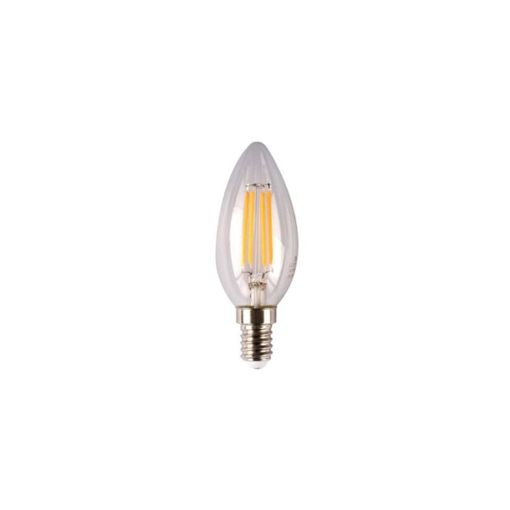E14 C35 4W LED Candle Filamint Globe Clear Dimmable