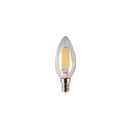 E14 C35 4W LED Candle Filamint Globe Clear Dimmable