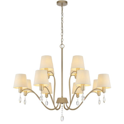 MALVERN 12 Light Pendant - Antique Silver