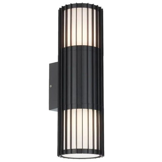 Cashel Twin Exterior Wall Light - Black