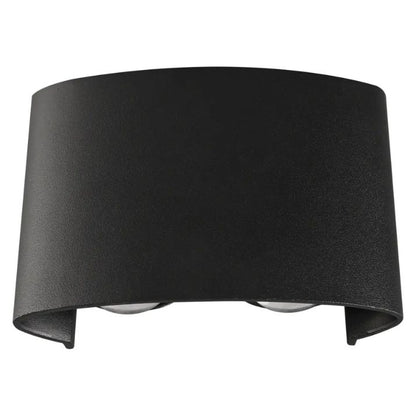 Calibo Bold 8W Multi-Beam Exterior Up/Down LED Wall Light - Black