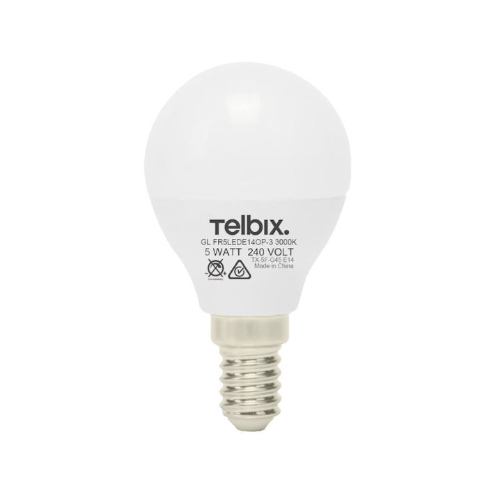 E14 G45 5W LED Fancy Round Globe Opal Non-Dimmable