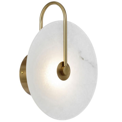 ZONDER LED Wall Light - Antique Gold/White Marble