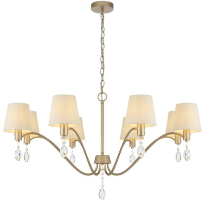 MALVERN 8 Light Pendant - Antique Silver
