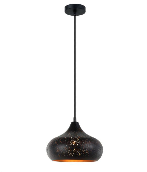 MARRAKESH: Bohemian Interior Champagne Glass Shape Pendant Light - Black