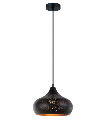 MARRAKESH: Bohemian Interior Champagne Glass Shape Pendant Light - Black