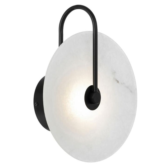 ZONDER LED Wall Light - Black/White Marble