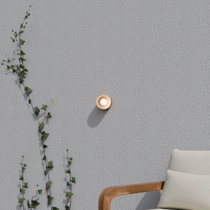 Gull Round Ribbed Acrylic 3CCT LED Exterior Wall Light - Brass