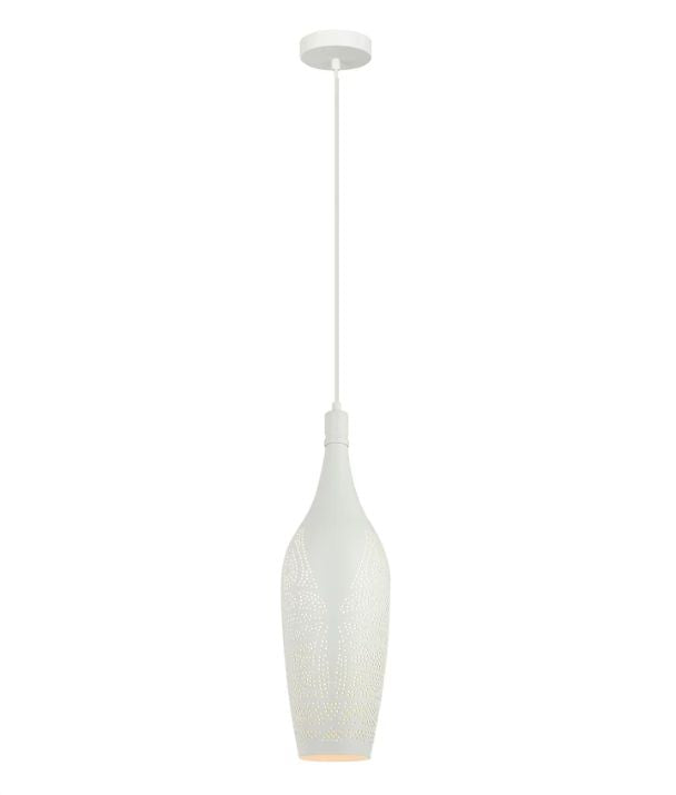 MARRAKESH: Bohemian Interior Bottle Shape Pendant Light - White