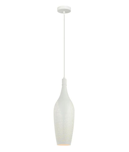 MARRAKESH: Bohemian Interior Bottle Shape Pendant Light - White