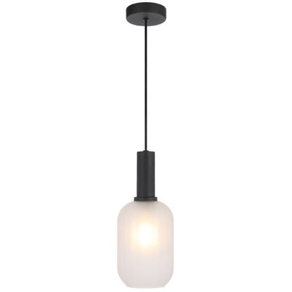 AOSTA 13CM Pendant Light - Black / Frost