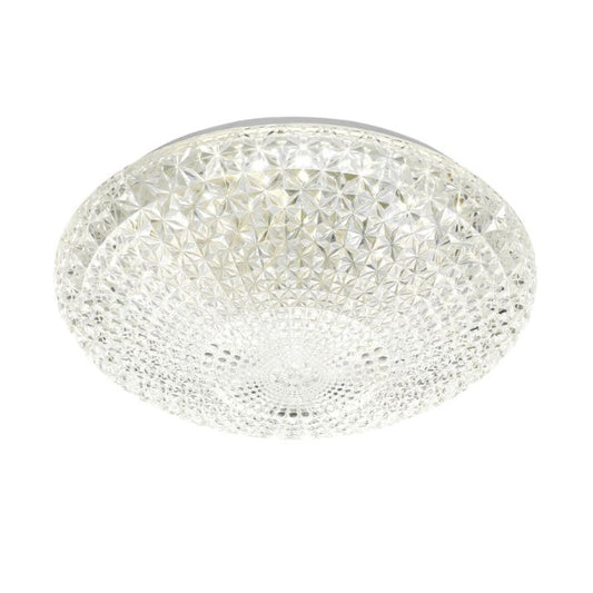 LILAC 40CM 32W 3CCT LED Oyster Dimmable Ceiling Light - White