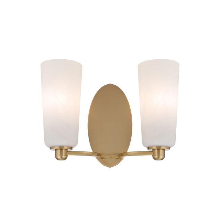 Brevan 2 Light Wall Bracket - Antique Gold