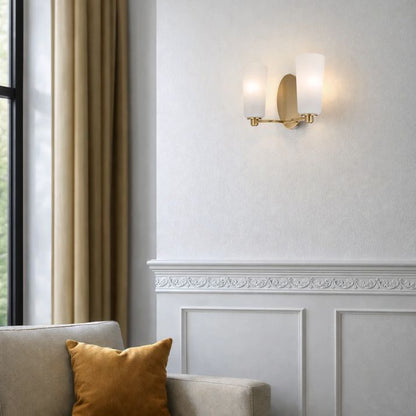 Brevan 2 Light Wall Bracket - Antique Gold