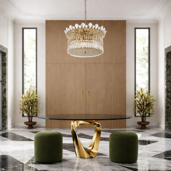Virell 9 Light Pendant - Gold