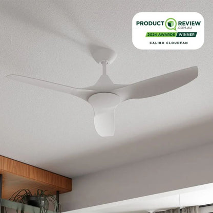 Calibo Smart CloudFan 48" (1220mm) ABS Energy Efficient DC Ceiling Fan and Remote - White