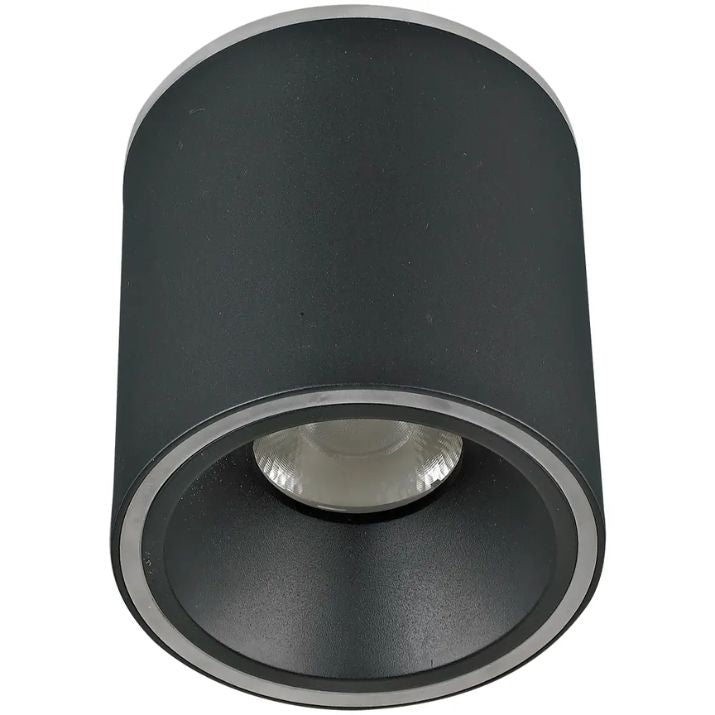 Calibo Glider 135mm Round LED Surface Mounted Downlight - Black