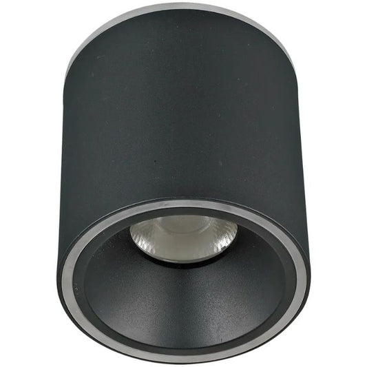 Calibo Glider 135mm Round LED Surface Mounted Downlight - Black
