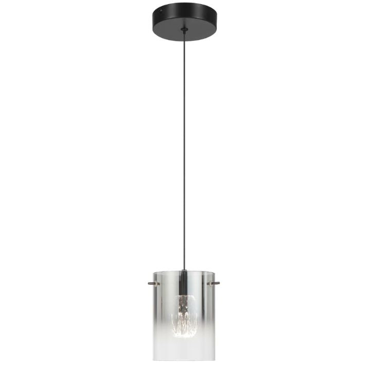 Creval 1 Light Pendant - Black