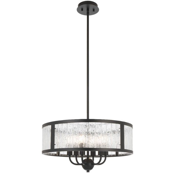 Noral 6 Light Pendant - Black